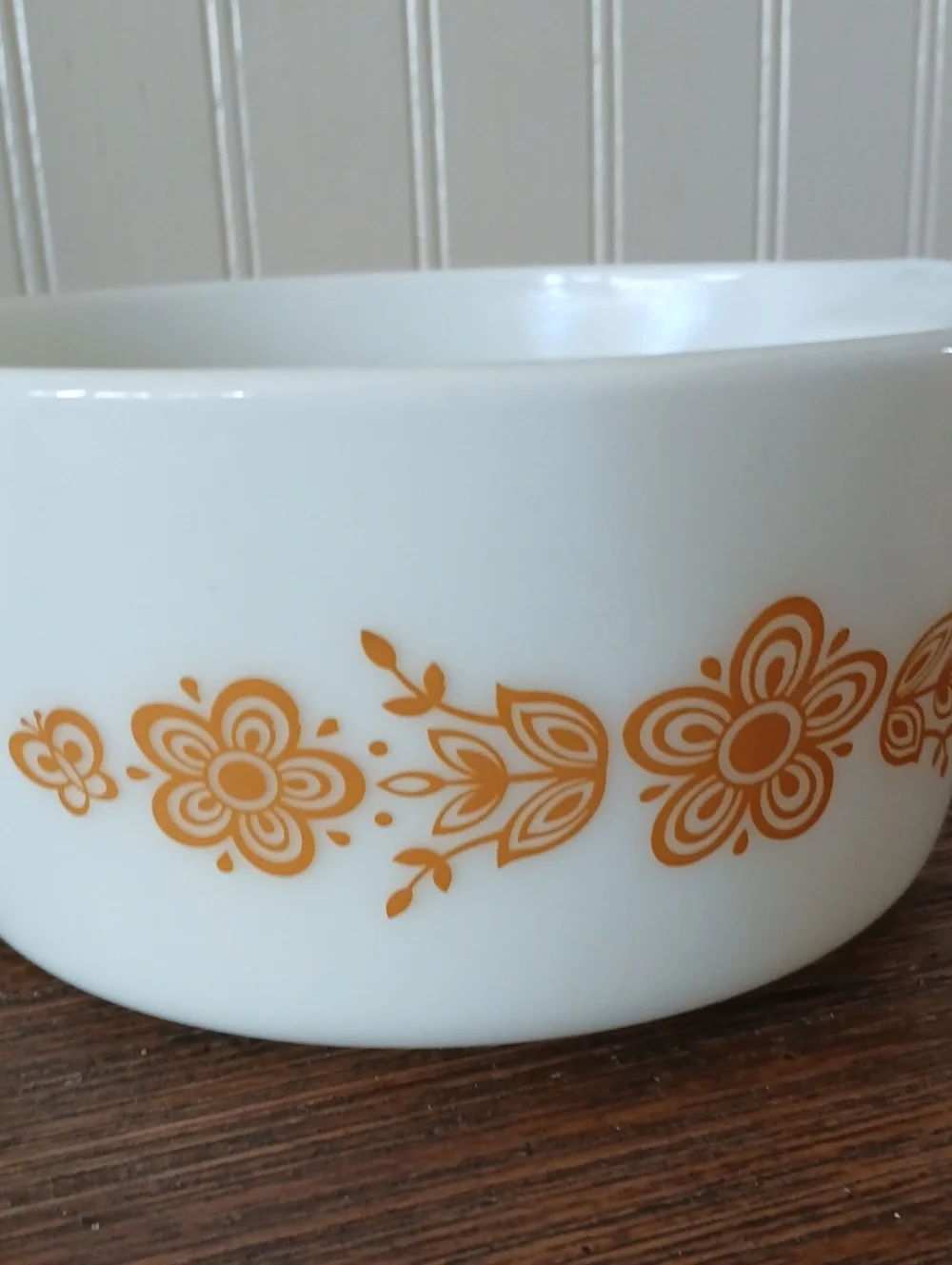 Vintage PYREX Cinderella  Casserole Dish Butterfly Gold Pattern USA